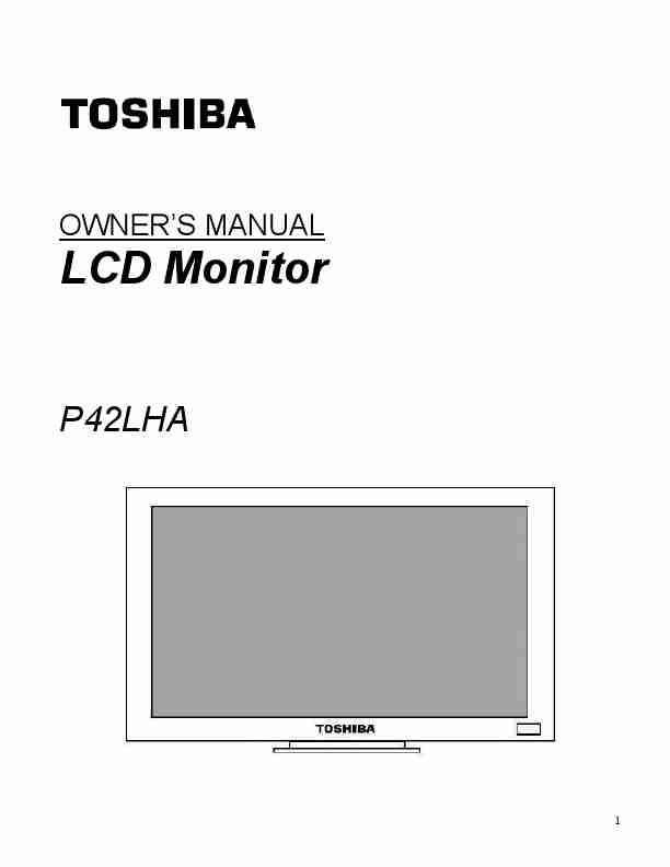 Toshiba Flat Panel Television P42LHA-page_pdf
